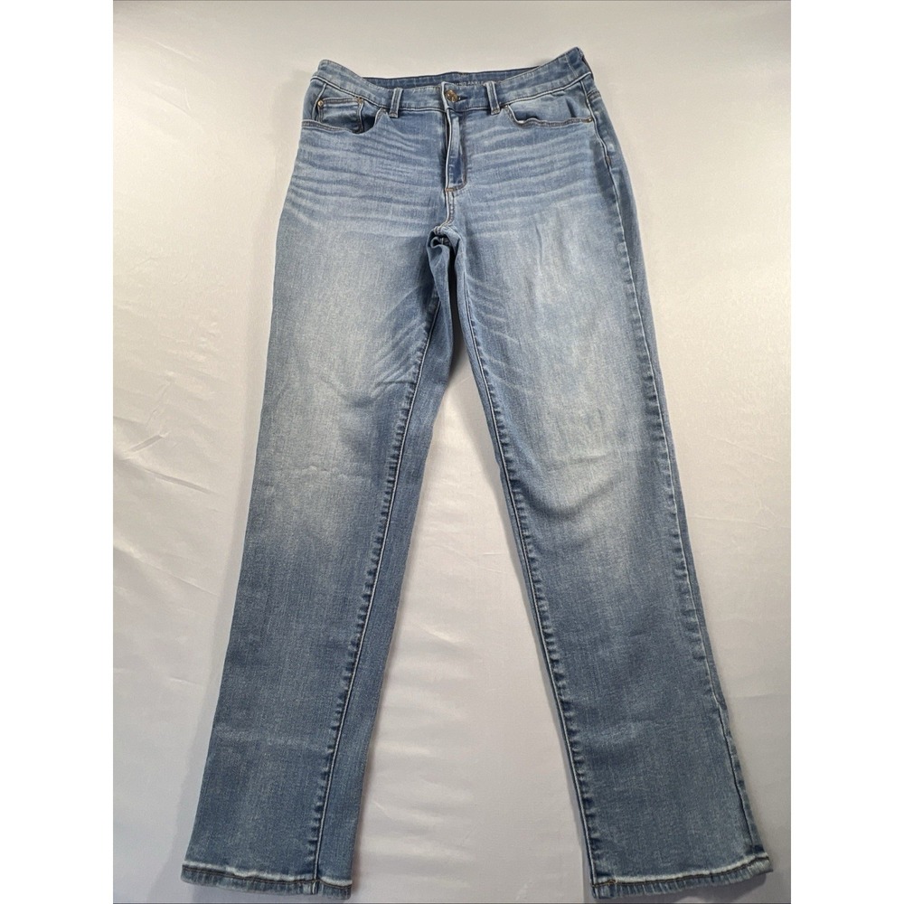Chico's Boyfriend Ankle Jeans Light Wash Denim Chico Size 00R Regular US Size 2R